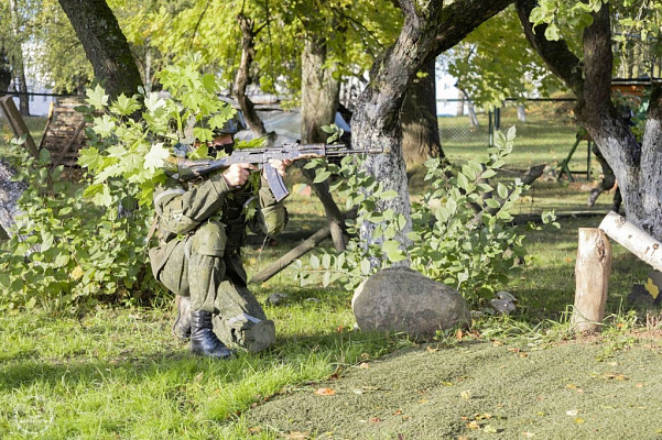 Показательное выступление от курсантов военного факультета в БГАА