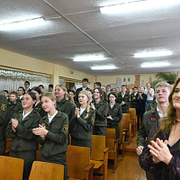 Военнослужащие 38 одшбр посетили школу в Калинковичах