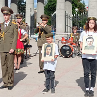 Праздничный концерт в Минске с участием военнослужащих