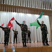 Вручение удостоверений учащимся военно‑патриотического клуба «Юный танкист»