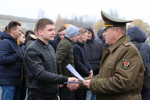 Дзень прызыўніка прайшоў на базе 30-й асобнай чыгуначнай брыгады 5 лістапада