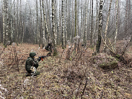 Занятия по тактико-специальной подготовке с военнослужащими противоминного центра
