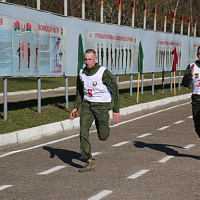 Контрольные занятия по физической подготовке в Гродненском гарнизоне	