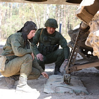 Контрольные занятия с военными инженерами