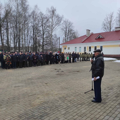 Митинг, посвящённый 35-летию вывода советских войск из Афганистана, прошел в Колодищах