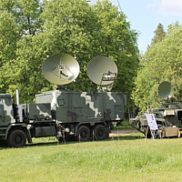 Сбор со специалистами радио и спутниковой связи Вооружённых Сил