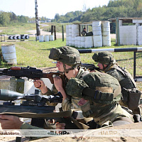 На полигоне Лосвидо проходит ротное тактическое учение с миротворческой ротой