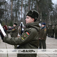 Военную присягу приняли новобранцы 50-й смешанной авиабазы и 49-й радиотехнической бригады