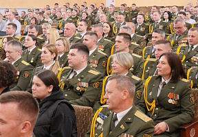 Торжественное собрание в командовании ВВС и войск ПВО