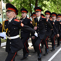 Открытие смены военно-патриотического лагеря в 72‑м гвардейском Объединенном учебном центре