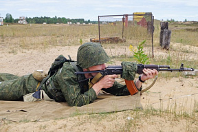 Резервисты на полигоне