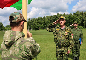 Торжественное открытие палаточных лагерей военно-патриотической направленности в Жодино