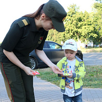 Военнослужащие 36 дмостбр приняли участие в акции «Осторожно, дети!»