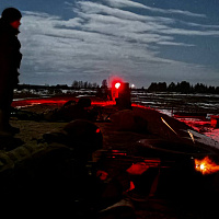 Военнослужащие 19 омбр отработали навыки стрельбы в ночное время