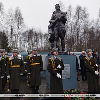 Открытие восстановленного памятника воину-освободителю