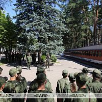 Открытие военизированных сборов центра патриотического воспитания молодёжи «Вектор»