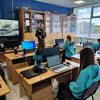 Учащиеся Национального детского технопарка посетили военный факультет в БГАА