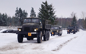 Молодые водители 6 омбр совершили марш