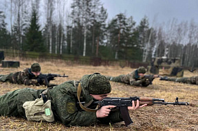 Занятия по тактической подготовке с военнослужащими 377 зрп