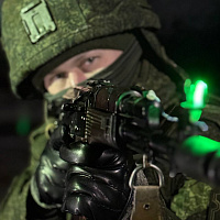 Занятия по огневой подготовке в ночное время с военнослужащими 85 брс