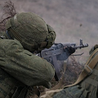 Ротное тактическое учение с гвардейцами