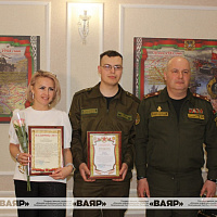 Чествование военнослужащих в Гродненском гарнизоне