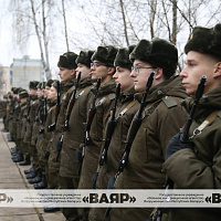 Военную присягу приняли новобранцы 50-й смешанной авиабазы и 49-й радиотехнической бригады