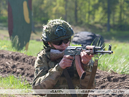 Второй день смотра конкурса на лучший военно патриотический клуб Вооруженных Сил 