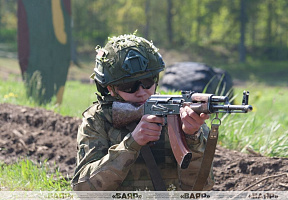 Второй день смотра конкурса на лучший военно патриотический клуб Вооруженных Сил 