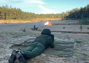 Курсанты военно-транспортного факультета в БелГУТ выполнили упражнение учебных стрельб