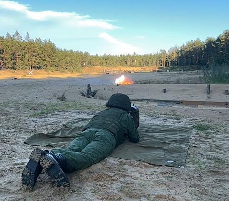 Курсанты военно-транспортного факультета в БелГУТ выполнили упражнение учебных стрельб