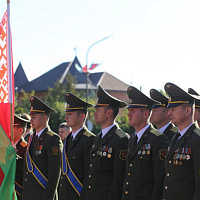 Торжественное открытие выставки военной техники в Лиде	