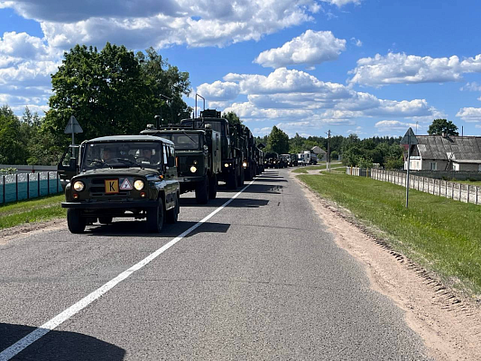 Военнослужащие 85 брс совершили 50-километровый марш