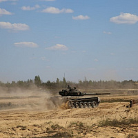 Выполнение упражнений контрольных стрельб из танка Т-72Б