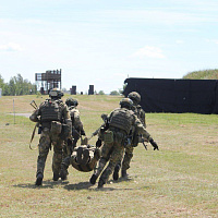 Занятия по боевой подготовке в 5 обрСпН