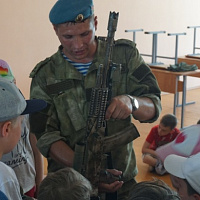 Открытие второй смены военно-патриотического лагеря в 103 овдбр