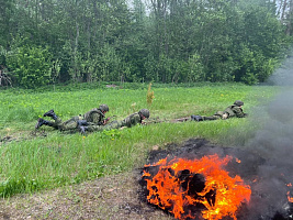 На полигоне Лосвидо прошло комплексное занятие с военнослужащими батальона нового пополнения