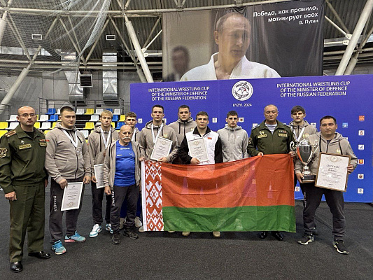 Сборная Вооружённых Сил Беларуси заняла 2-е место в общекомандном зачёте на соревнованиях по спортивной борьбе