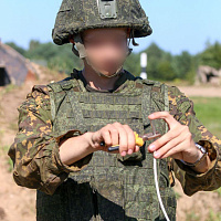 Изучение подрывного дела гвардейцами 11 омбр