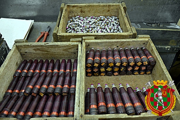 Тактико-специальное учение с 1405-й артиллерийской базой боеприпасов