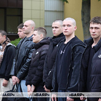 Прошла торжественная церемония отправки призывников Минской области в Вооруженные Силы