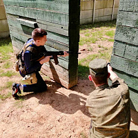 Завершился учебно-полевой сбор с учащимися средних школ Партизанского района г. Минска