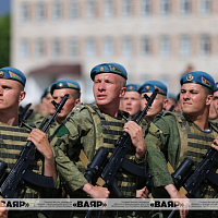 Продолжаются тренировки пеших колонн к военному параду