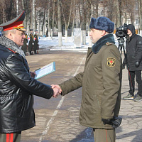 Вручение Боевого Знамени 62-му центральному узлу связи (Министерства обороны Республики Беларусь) (видео)