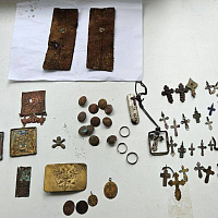 Церемония перезахоронения останков воинов Русской императорской армии и открытие памятного знака 