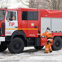 В Минске прошли пожарно-тактические учения