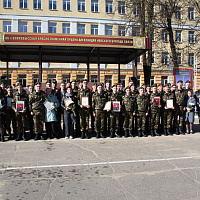 Чествование военнослужащих 86 брс, увольняемых в запас 
