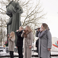 Торжественные мероприятия по случаю освобождения города Рогачёва от немецко-фашистских захватчиков