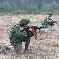 Ротное тактическое учение одного из подразделений 11-й отдельной гвардейской механизированной бригады