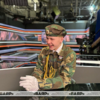 Воспитанники военно-патриотического клуба «Сокол» в гостях у телеканала ОНТ